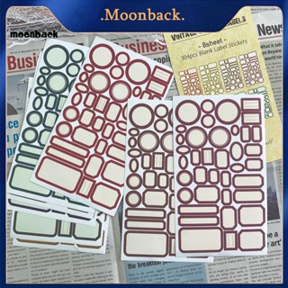 &lt;moonback&gt; สติกเกอร์ฉลาก ไม่มีสารตกค้าง ลอกออกได้ สําหรับติดตกแต่งสมุดภาพ เครื่องเขียน สมุดแพลนเนอร์ วารสาร 8 แผ่น