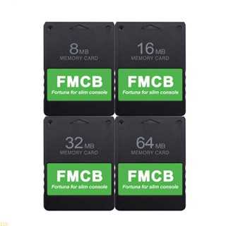 Xin การ์ดหน่วยความจําเกม สําหรับ PS2 Slim Console FMCB Free McBoot 8MB 16MB 32MB 64MB