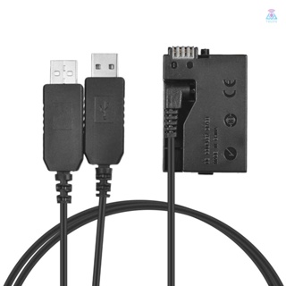 [T&amp;L]Andoer Lp-e8 ชุดอะแดปเตอร์ชาร์จแบตเตอรี่ดัมมี่ DC USB สําหรับ Rebel T3i T2i T4i T5i EOS 600D 550D 650D 700D Kiss X5 X4 X6