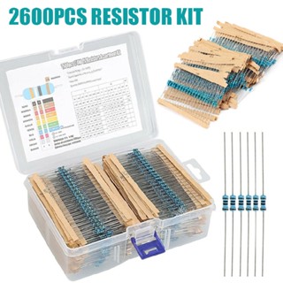 New 2600pcs 130 Value 1/4W 0.25W 1% Metal Film Resistors Assortment Kits