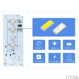 Utake W.10515057 หลอดไฟ LED ไดร์เวอร์ แบบเปลี่ยน สําหรับตู้เย็น WPW10515057 W.10398007