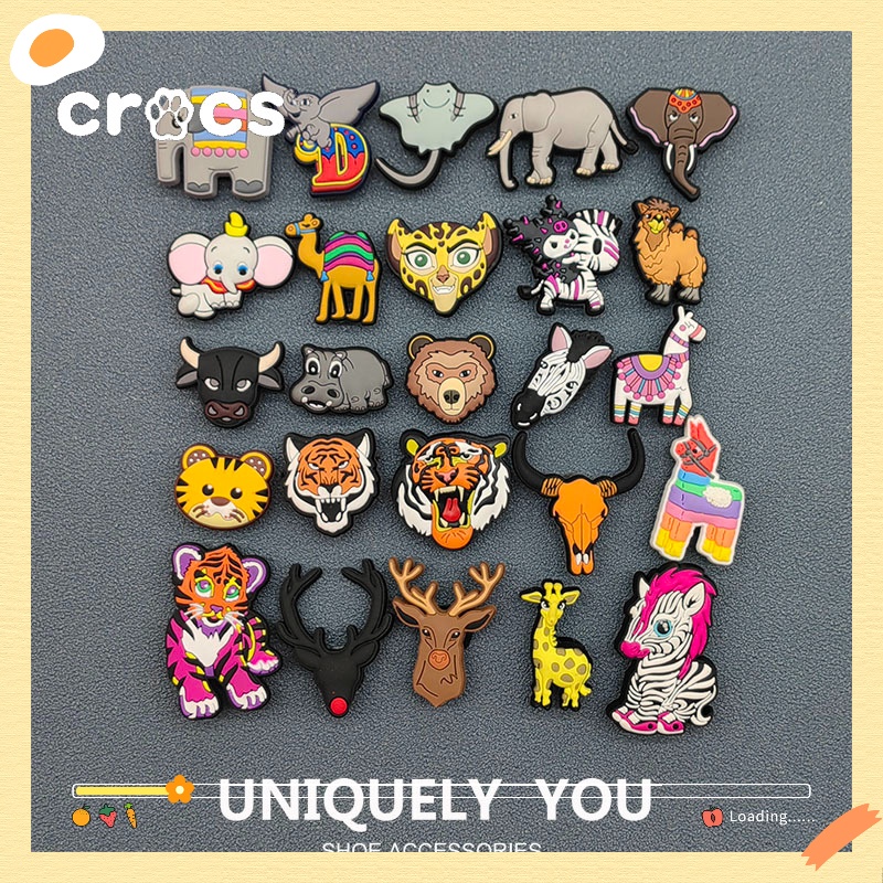 หัวเข็มขัด รูปสัตว์น่ารัก สไตล์เกาหลี สําหรับตกแต่งรองเท้า Crocs jibbitz