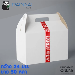 PANDATAPE เทปพิมพ์ เขียนว่า ซื้อ 1แถม1 สีแดง ยกแพ็ค!! ราคาถูกกว่า!!
