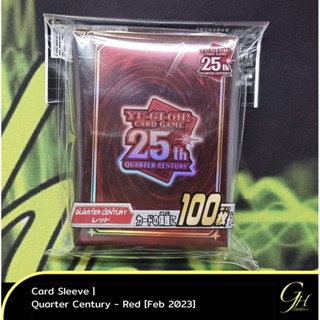 Yugioh [SLV2023-0202] Card Sleeve ลาย Quarter Century - Red