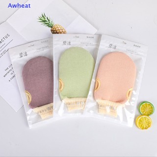 Awheat 1 ชิ้น ถุงมือกําจัดขน แบบนุ่ม ขัดผิว พรีเมี่ยม ล้างห้องน้ํา ใหม่