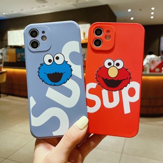 Phjm2 เคสป้องกันโทรศัพท์มือถือซิลิโคน ลาย Sesame Street สําหรับ Apple Iphone 14 13 11 12Pro Max xr