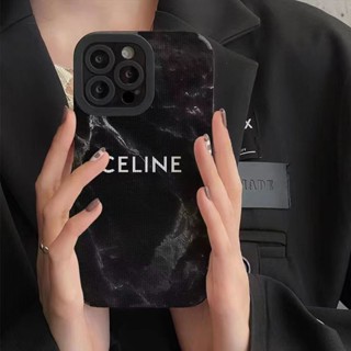 เคสโทรศัพท์มือถือแบบนิ่ม TPU กันกระแทก กันรอยกล้อง ลาย Celine สําหรับ iPhone 14 Pro Max 13 Mini 12 11 Pro X XS XR 7 8 Plus SE