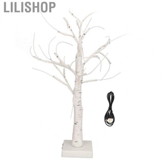 Lilishop Lighted Birch Tree  Reusable White Birch Tree  for Holiday