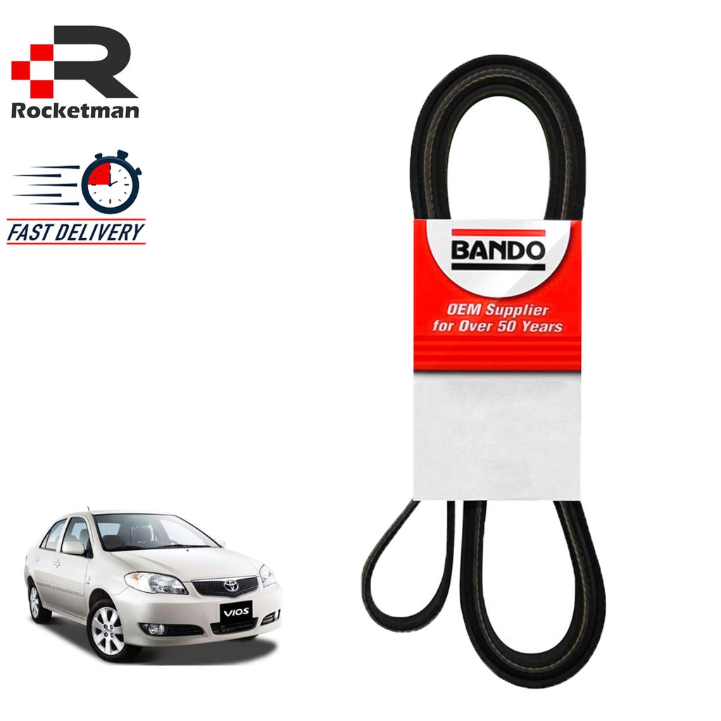 BANDO FAN BELT TOYOTA VIOS NCP42 2002-2006 4PK1240 3PK850 V BELT