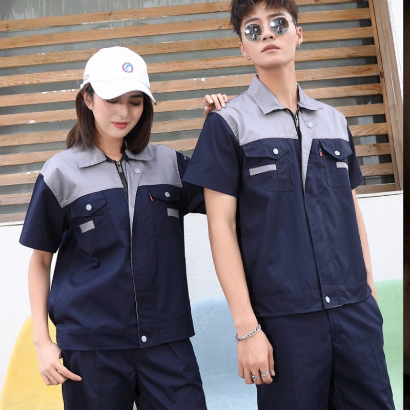 เสื้อช้อปเสื้อช่างเสื้อเชิ๊ตยูนิฟอร์มพนักงาน