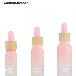 Goldensilver ขวดแก้วใส่ตัวอย่าง หยดน้ําตา ขนาด 5 10 15 20 มล. สีเงิน