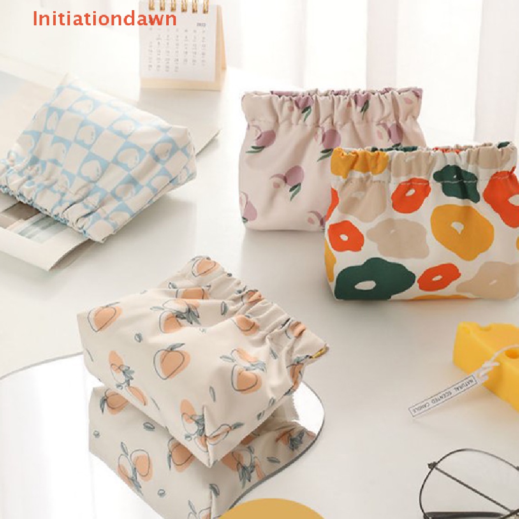 [Initiationdawn] กระเป๋าเก็บผ้าอนามัย แบบสอด ใส่บัตรเครดิต สําหรับผู้หญิง