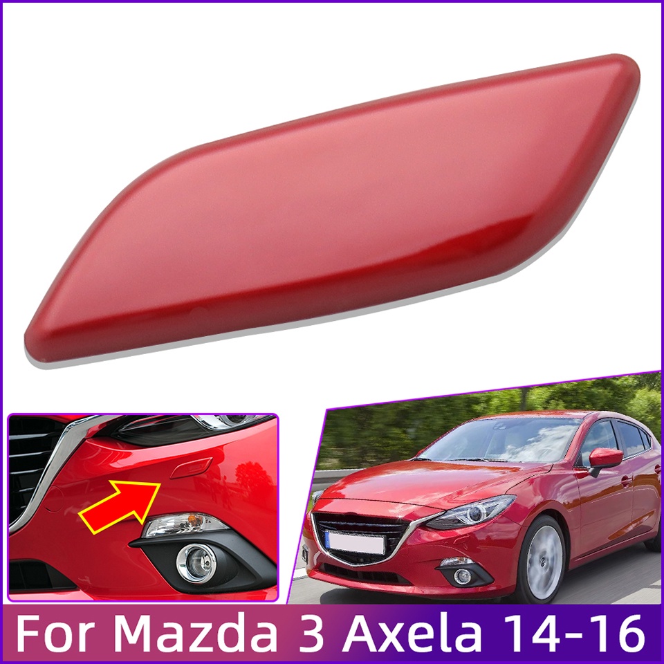 ฝาครอบหัวฉีดที่ปัดน้ําฝน ติดกันชนหน้า สําหรับ Mazda 3 Axela 2014 2015 2016