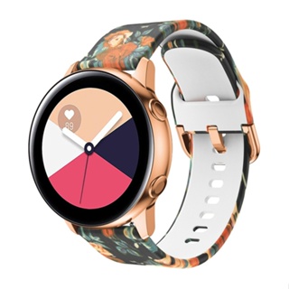 สายนาฬิกาข้อมือซิลิโคน พิมพ์ลาย สําหรับ Samsung Galaxy Watch 42 มม.