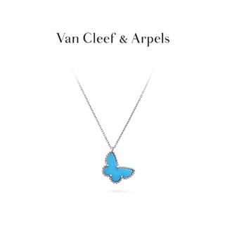 [พร้อมส่ง] สร้อยคอทองคําขาว จี้รูปผีเสื้อ Vca Van Cleef &amp; Arpels Alhambra สี่ใบ นําโชค สําหรับของขวัญวันเกิด