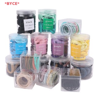 Byce&gt; 50/20/30 ชิ้น สีใหม่ ไนลอน ยืดหยุ่น ยางรัดผม สําหรับผู้หญิง ผู้ชาย ผมบาง ใหม่