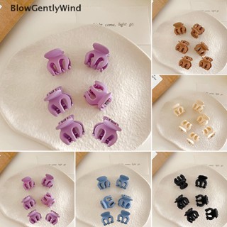 Blowgentlywind กิ๊บติดผมหน้าม้า อะคริลิคถัก ลายดอกไม้ ขนาดเล็ก สีดํา สไตล์เจ้าหญิง 6 ชิ้น สําหรับผู้หญิง BGW