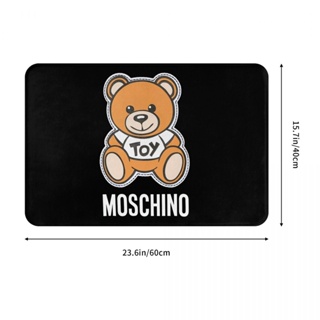 ใหม่ MOSCHINO (6) พรมเช็ดเท้า ผ้าสักหลาด กันลื่น ดูดซับน้ําได้ดี แห้งเร็ว 16x24 นิ้ว สําหรับห้องน้ํา ห้องนั่งเล่น โซฟา ห้องนอน พร้อมส่ง