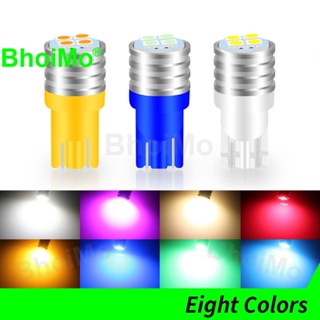 Bhoimo ใหม่ โคมไฟ LED T10 W5W 194 168 3030 4SMD กว้าง สําหรับติดป้ายทะเบียนรถยนต์ รถจักรยานยนต์ DC12v