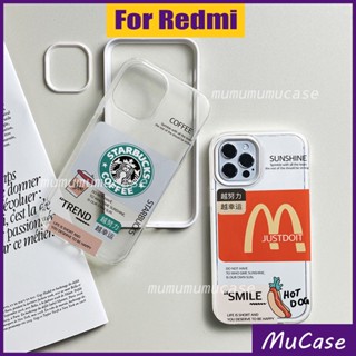 3 IN 1 เคสโทรศัพท์มือถือแบบใส สีมาการอง สําหรับ Xiaomi Redmi Note 9 9A 9i 9C 9T 10 8 10S 11 11S Pro Max 4G 5G