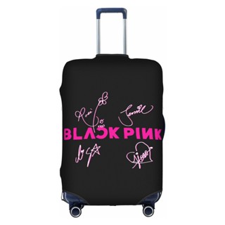 Blackpink (พร้อมส่ง) ผ้าคลุมกระเป๋าเดินทาง แบบหนา กันน้ํา กันฝุ่น สีดํา สีชมพู ขนาด 18 นิ้ว - 32 นิ้ว