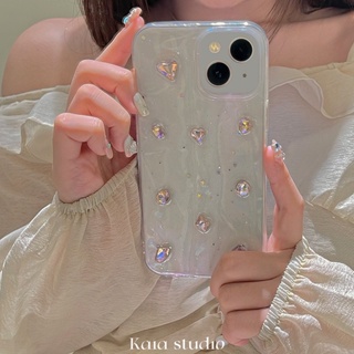 เคสโทรศัพท์มือถือ กันตก ป้องกัน ประดับเพชร สีชมพู สําหรับ Apple Iphone 14promax 13 11 14pro 13pro 14