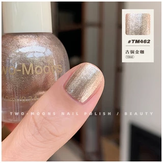 🌈ส่งจากไทย Two moons แบบมีกลิตเตอร์ สีทาเล็บกึ่งเจลสไตล์เกาหลี ทาเองได้ ไม่ต้องใช้เครื่องอบ สีสวยเหมือนไปทำที่ร้าน 💅🏻