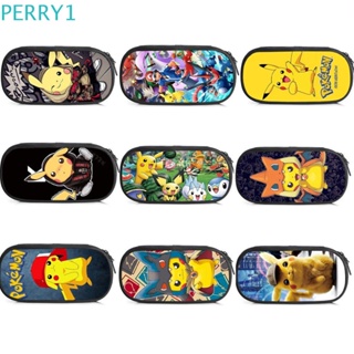 Perry กล่องดินสอ ขนาดใหญ่ จุของได้เยอะ ลายโปเกม่อน เครื่องเขียน สําหรับเด็กนักเรียน