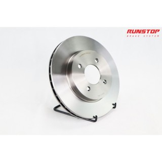 RUNSTOP จานเบรคหน้า เบรก disc brake เรียบ ขนาดเดิม 260 NISSAN รุ่น CUBE Z12 ALMERA NOTE