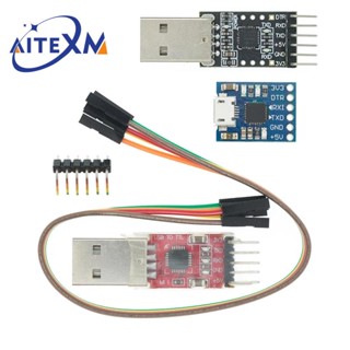 โมดูลเชื่อมต่อ CP2102 USB 2.0 เป็น UART TTL 5PIN STC FT232 CH340 PL2303 CP2102 MICRO USB สําหรับ Aduino