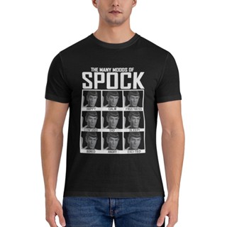 เสื้อยืด พิมพ์ลาย Star Trek 0 Riginal Series Moods Of Spock สําหรับผู้ชาย