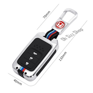 ซิลิโคนรีโมทกุญแจ เคสโลหะรีโมทรถ Honda Smart Key Full Package 2021แบบ 2, 3 และ 4 ปุ่ม แถมหัวกุญแจตรงรุ่น