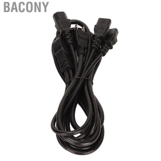 Bacony 1 to 3 Outlet Power Cord 5 15P to 3 IEC320 C13 Replacement Power Cord for Printer  PC US Plug 125‑250V 6.6ft.