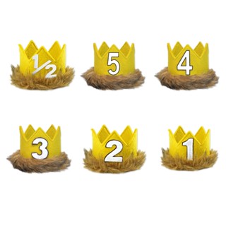 R-r หมวกมงกุฎวันเกิด สําหรับเด็กผู้หญิง 1 2th 1th 2th