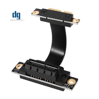 Pcie X1 Riser Cable Dual 90 องศามุมขวา PCIe 3.0 X1 ถึง X1 สายต่อ 8Gbps PCI Express 1X Riser Card