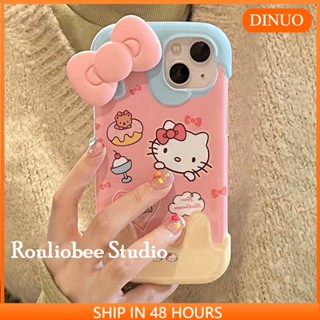 เคสโทรศัพท์มือถือ ลายการ์ตูนแมว KT สีชมพู สําหรับ Iphone 14promax 13 12 11 XR XS X XSMAX 7 8PLUS