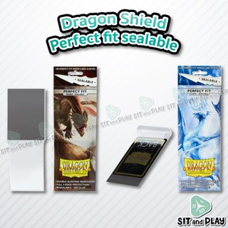 Dragon Shield - Perfect Fit Sealable (Clear/Smoke) ซองใส่การ์ด มีฝาปิดสนิท โดยไม่ต้องมีแถบกาว