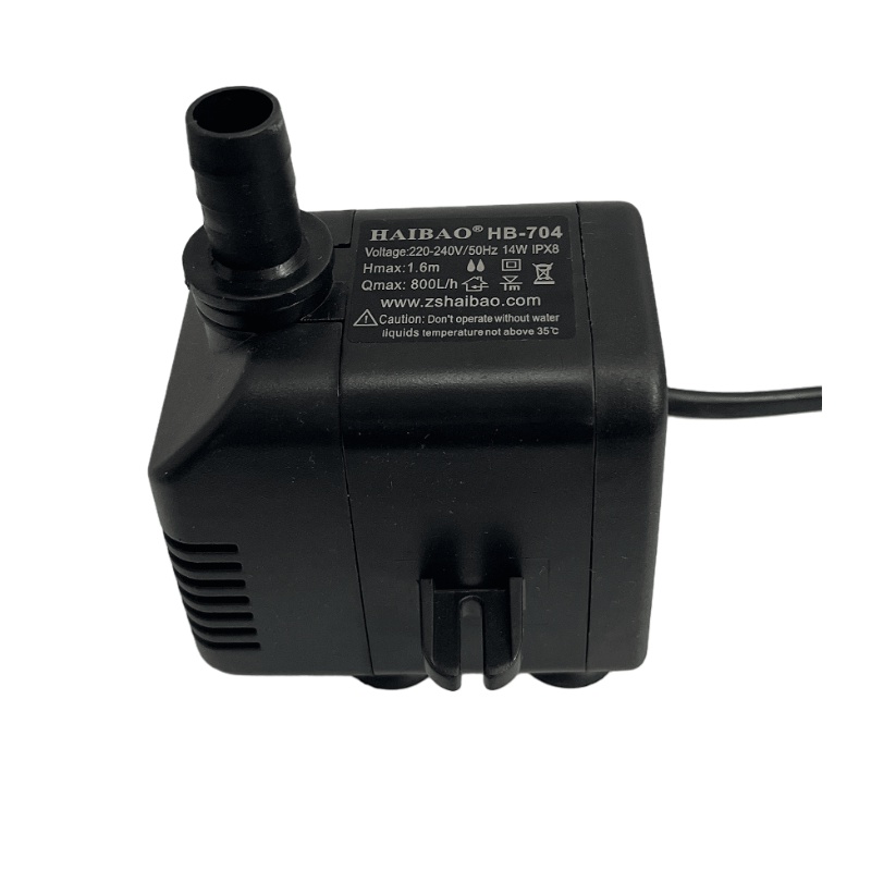 เหมาะสําหรับ HB-704 ปั๊มจุ่มเครื่องทําความเย็นเครื่องทําน้ําแข็งปั๊มหมุนเวียน 14W 220v