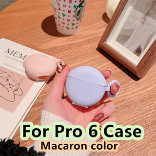 【คุณภาพสูง】เคสหูฟัง แบบนิ่ม สีม่วง และสีเขียว สําหรับ Pro 6 Pro 6