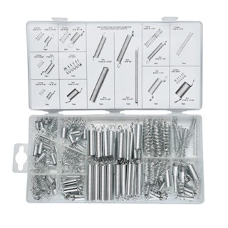 Super Tools สปริง สปริงดัน สปริงกด อะไหล่ ชุดสปริง จำนวน 200 ชิ้น พร้อมกล่องพลาสติก Spring Assortment 200PCS