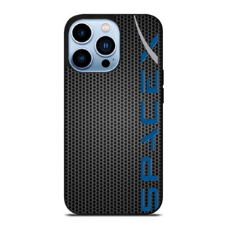 เคสโทรศัพท์มือถือ โลหะ กันกระแทก ลายโลโก้อวกาศ X สําหรับ IPhone 14 Plus 13 Pro Max 12 Mini X