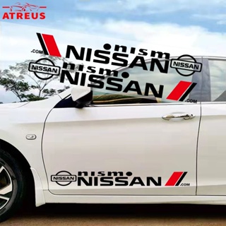 Nissan สติกเกอร์กันรอยขีดข่วน ติดด้านข้างประตูรถยนต์ ป้องกันรอยขีดข่วน สำหรับติดประตูรถยนต์ สําหรับ Nissan Kicks 2022 Note Almera Terra Navara nismo xtrail t32 t33 March Teana Leaf Juke Sylphy