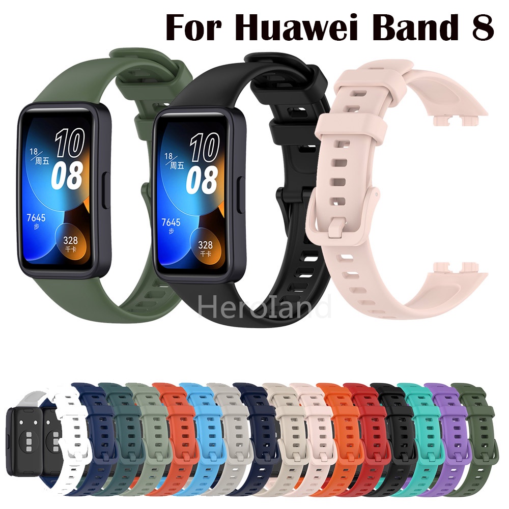 สายนาฬิกาข้อมือซิลิโคน Tpu แบบนิ่ม สําหรับ Huawei Band 8 Smartwatch Huawei Band8 Huawei Band 9