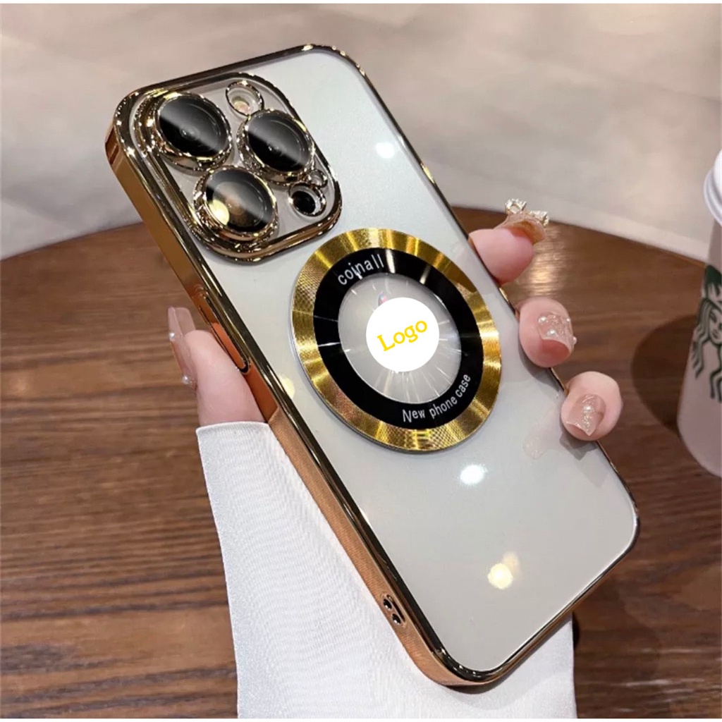 (ส่งทันที) PC สําหรับ iPHONE 14 14PRO 14PROMAX 11 11PROMAX 12 12PROMAX 13 13PRO 13PROMAX งานหรู ชาร์จได้ เคสแม่เหล็ก 006