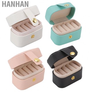 Hanhan Small Jewelry Box Orderly Storage Travel Portable Jewelry Case for Bracelets for Rings