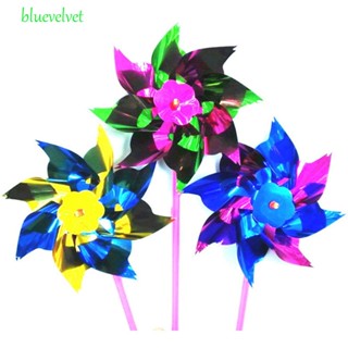 Bluevelvet กังหันลมพลาสติก แบบบาง แฮนด์เมด DIY ของเล่นสําหรับเด็ก