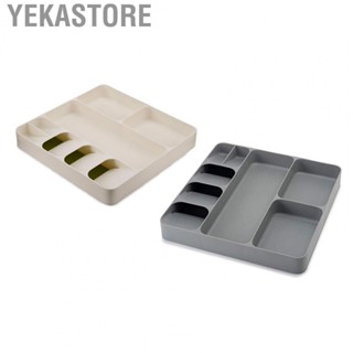 Yekastore Kitchen Utensil Storage Drawer 3 in 1 Plastic Multifunctional Organizer for