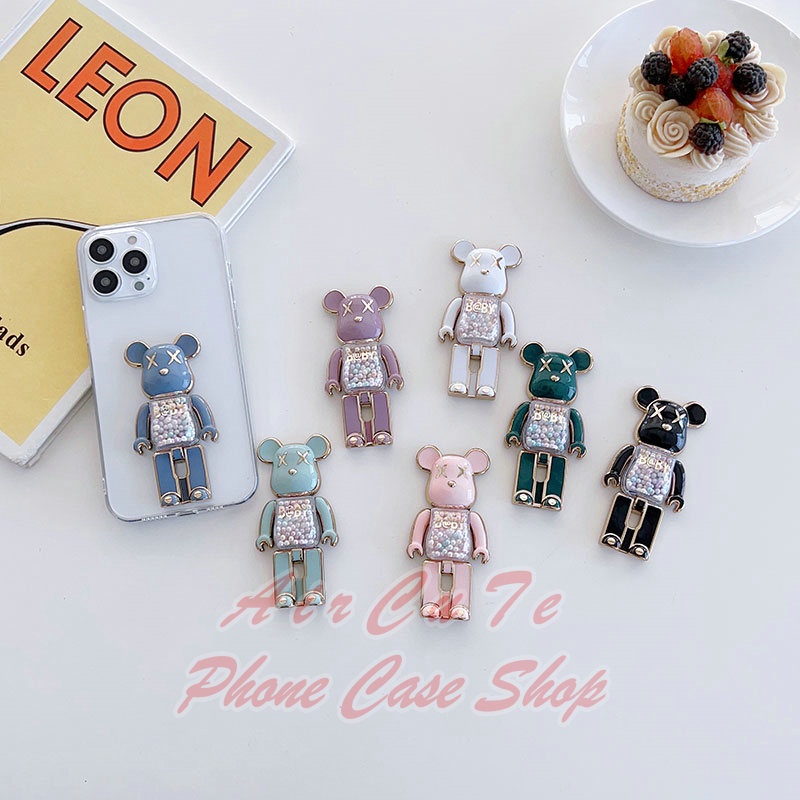 เคส Popsocket For All Phone Case Stand Bracket Plating Candy Bear Fold Grips