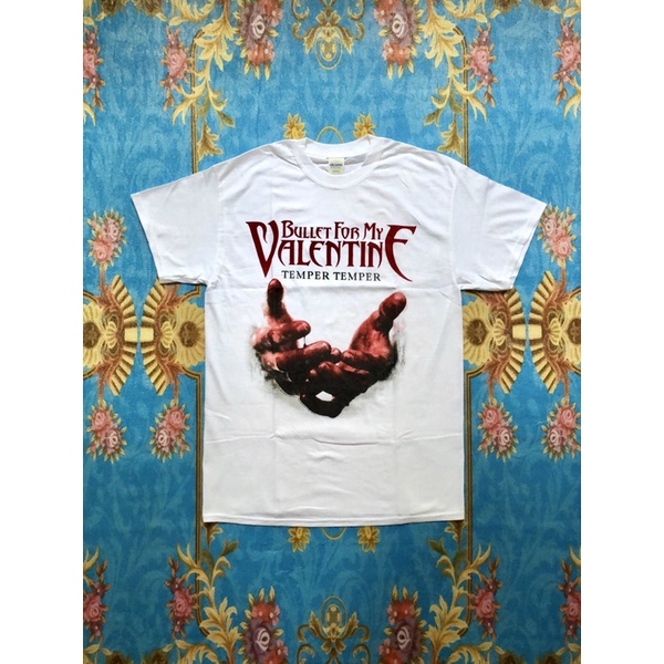 พร้อมส่ง ผ้าฝ้ายบริสุทธิ์ 🎸BULLET FOR MY VALENTINE เสื้อวง Bullet For My Valentine สินค้านำเข้า ลิขส