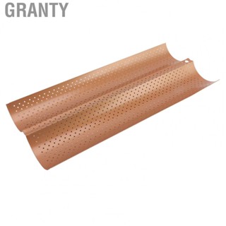 Granty Baguette Pan 2 Slots Nonstick  Grade Carbon Steel Perforated Design Fre YU